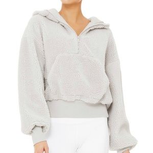All Yoga 1/2 zip up sherpa hoodie